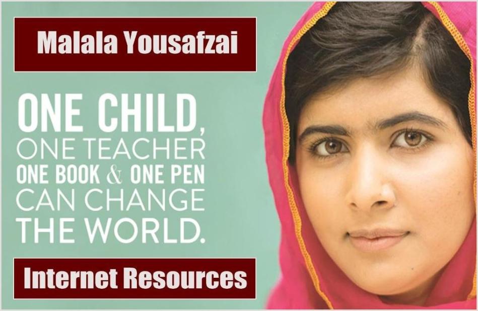 Malala Yousafzai Internet Resources