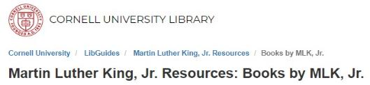 Books by Dr. Martin Luther King, Jr.