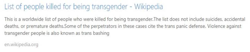 List of people killed for being transgender