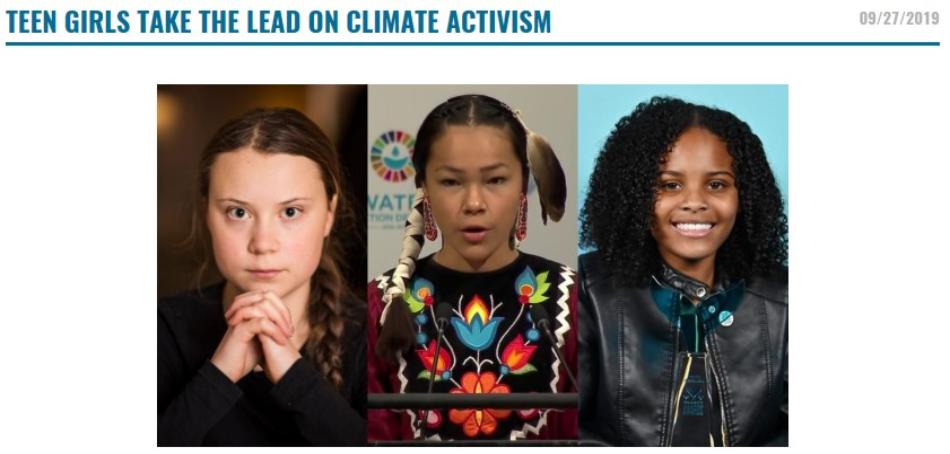 Teen Girls Take the Lead on Climate Activism